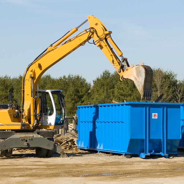 what kind of customer support is available for residential dumpster rentals in Blaine